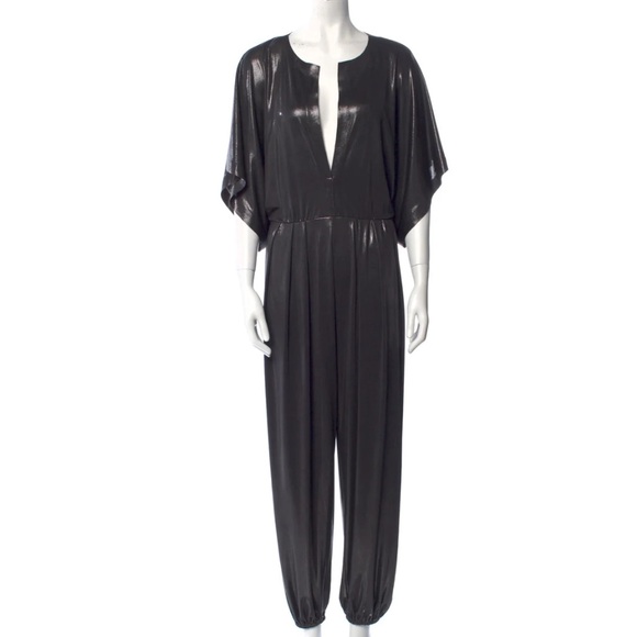 Norma Kamala Black Rectangle Jog Jumpsuit - Picture 5 of 7